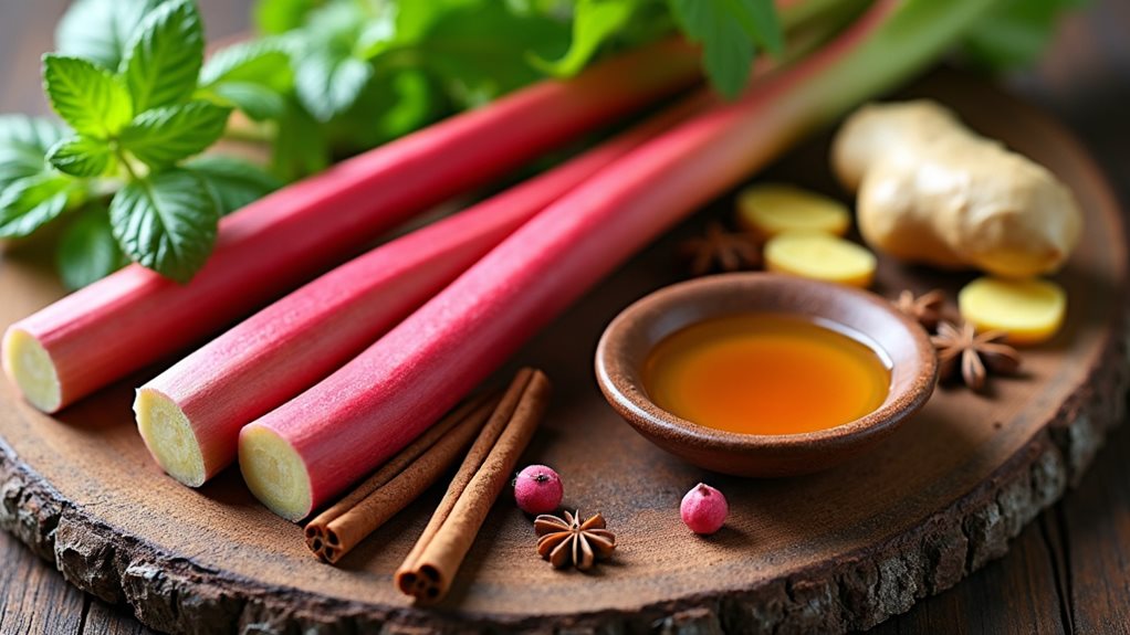 enhancing rhubarb s tart flavor