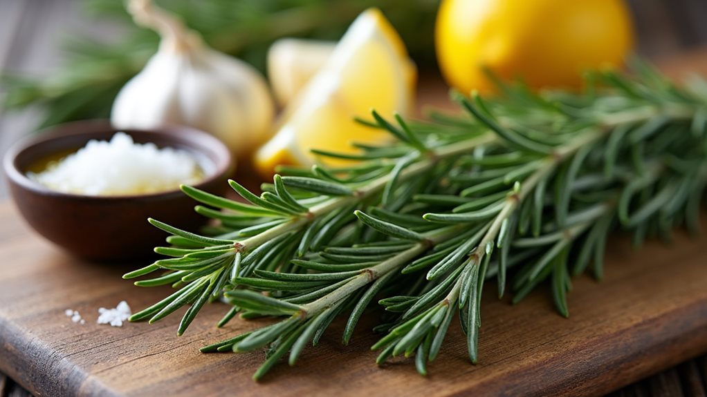 herbaceous aromatic pine like flavor