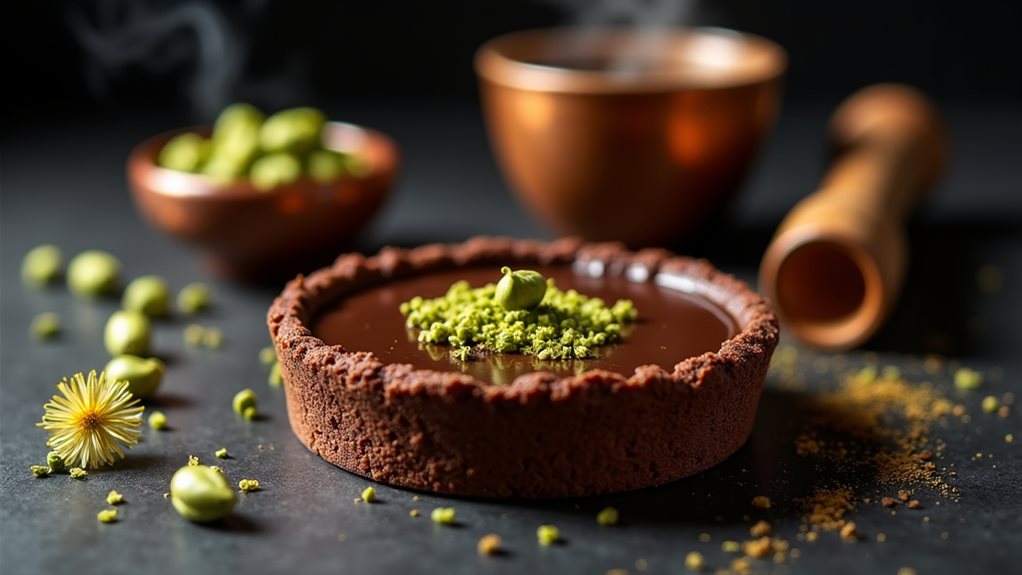 luxurious chocolate cardamom pairing