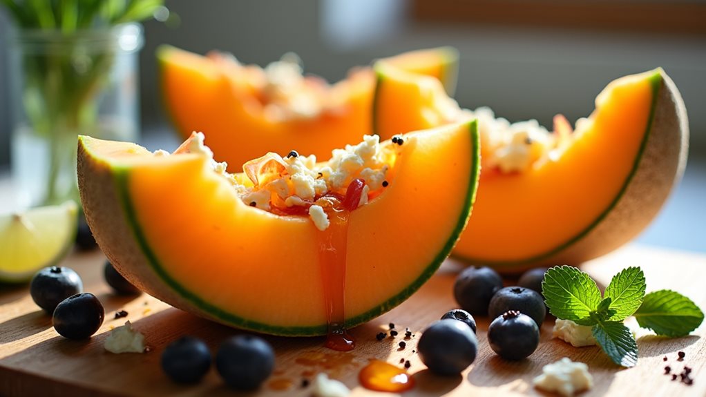 melon and fruit mixtures