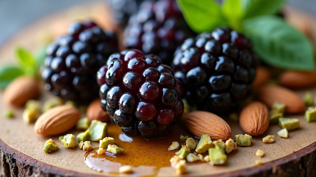nuts boosting blackberry flavor