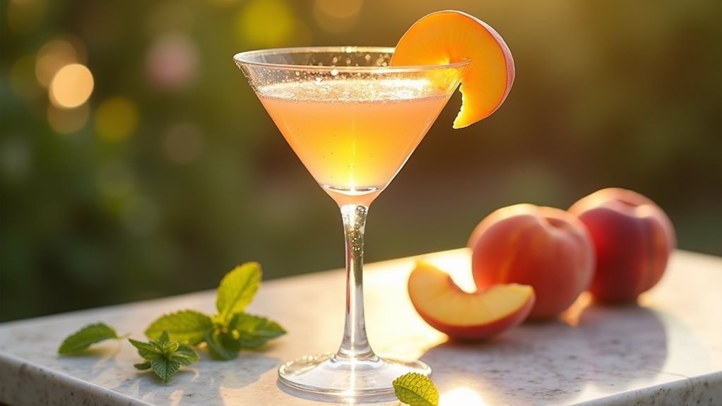 peach flavored beverage enjoyment