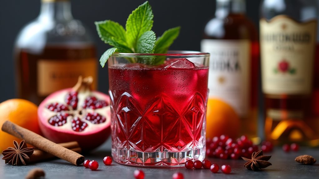 pomegranate infused alcoholic drinks