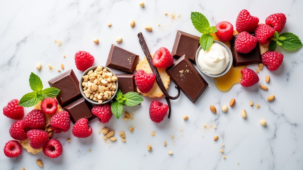 raspberry dessert flavor pairings