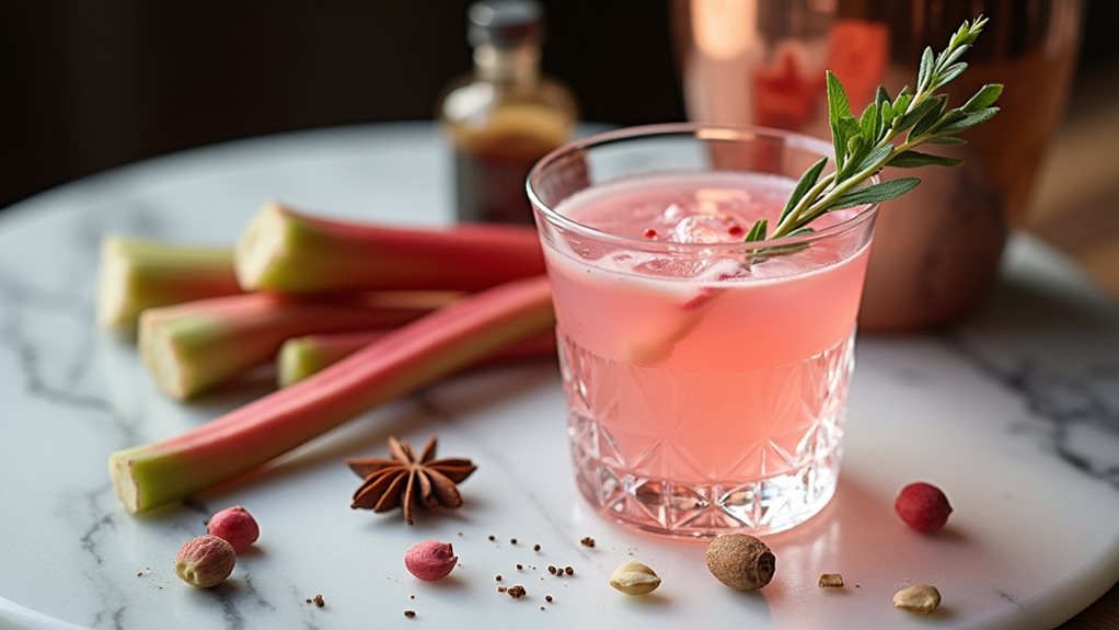 rhubarb cocktail crafting guide