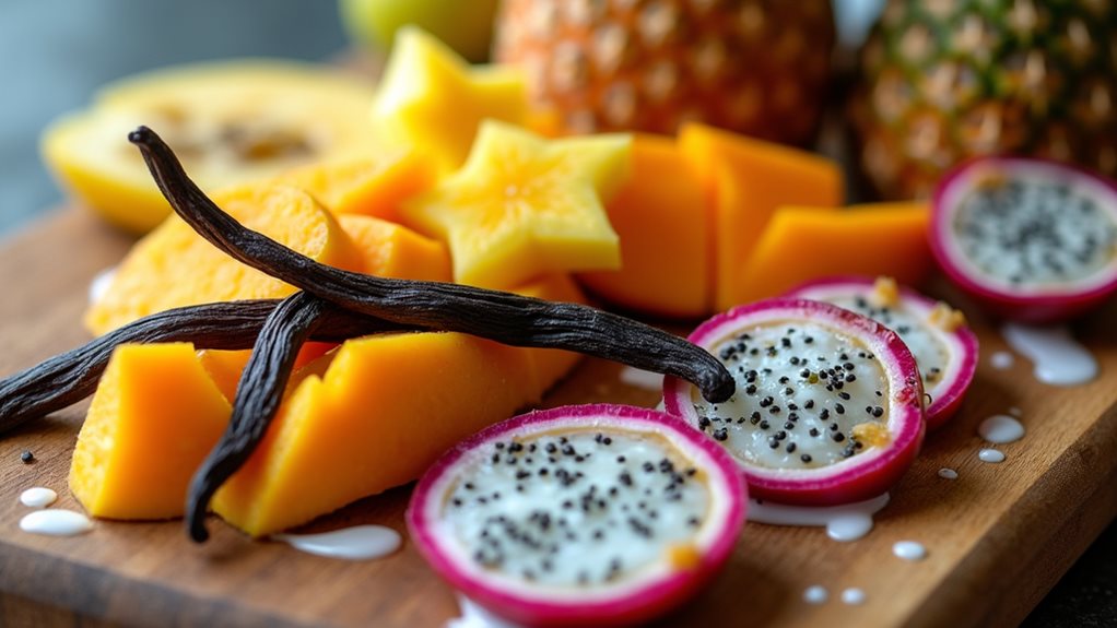 tropical fruit and vanilla