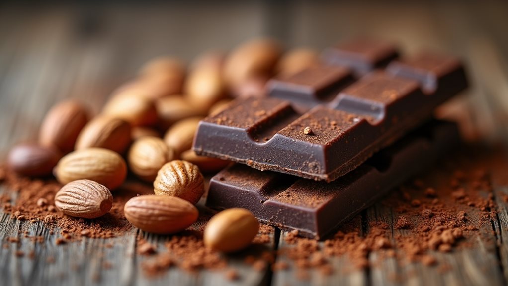 dark chocolate nut combination
