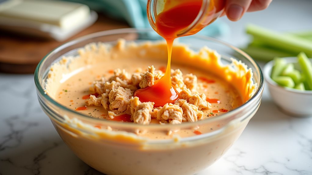 addictive buffalo chicken dip