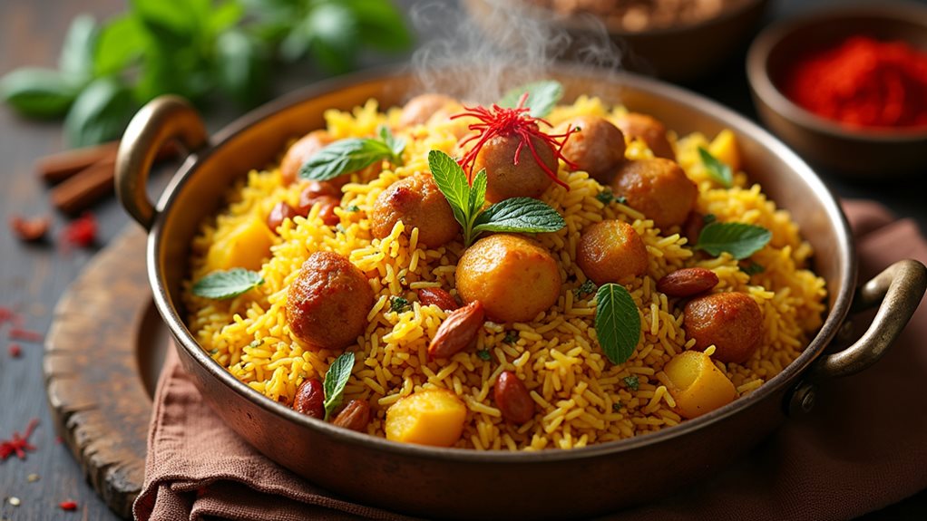 aromatic indian chicken biryani