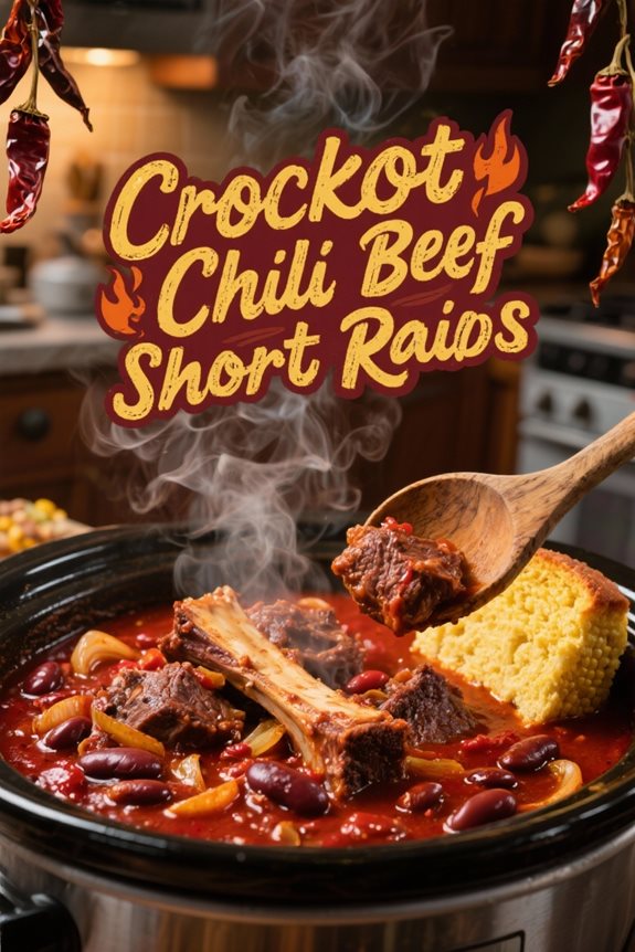 beef short ribs chili simmering