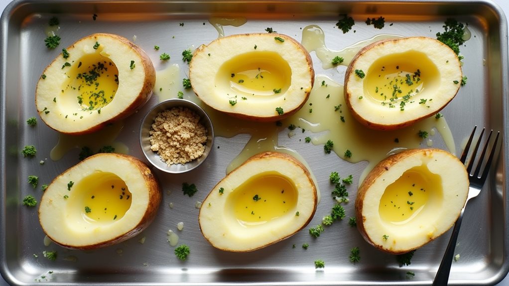 buttery garlic roasted potatoes