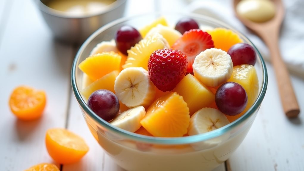 citrus pudding fruit salad