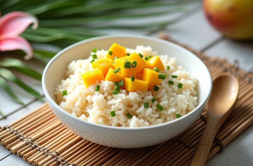 coconut infused rice dish