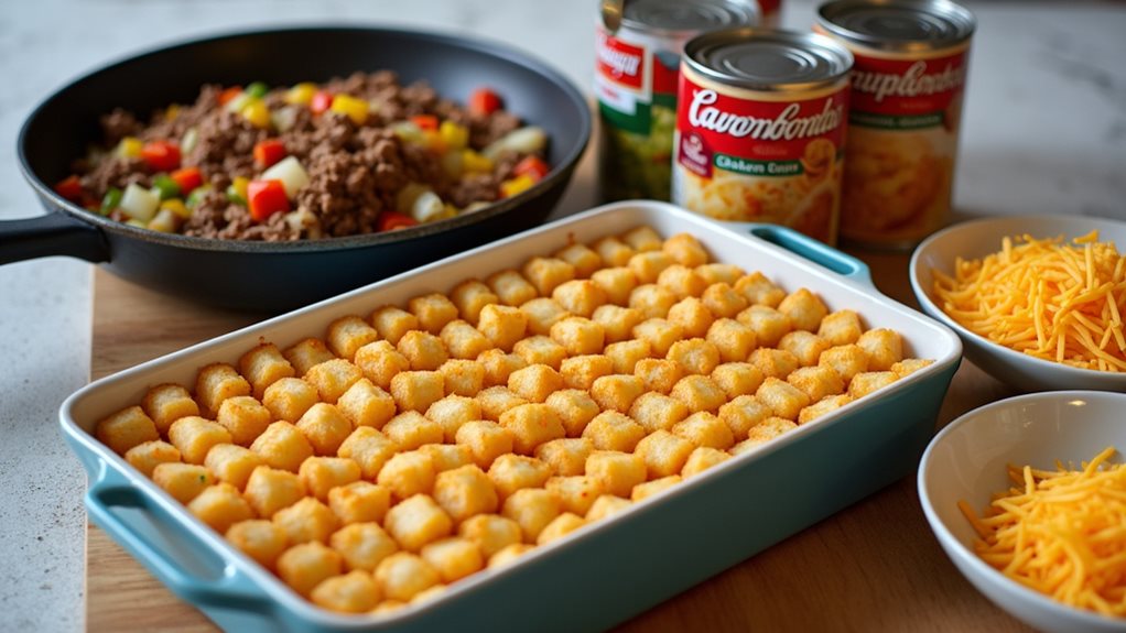 comforting tater tot casserole