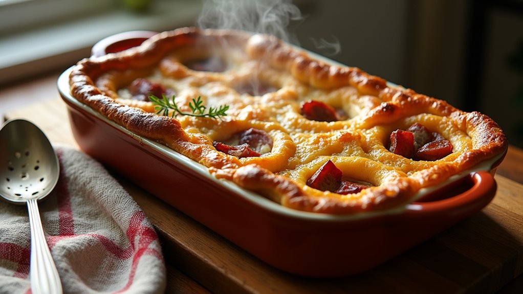 cozy bacon sausage pudding recipe