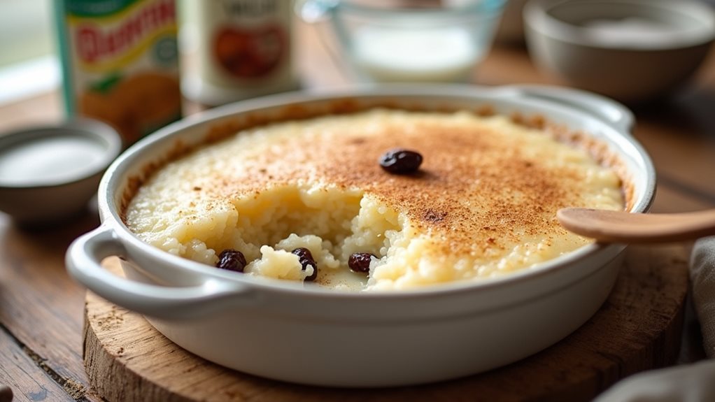cozy homemade rice pudding