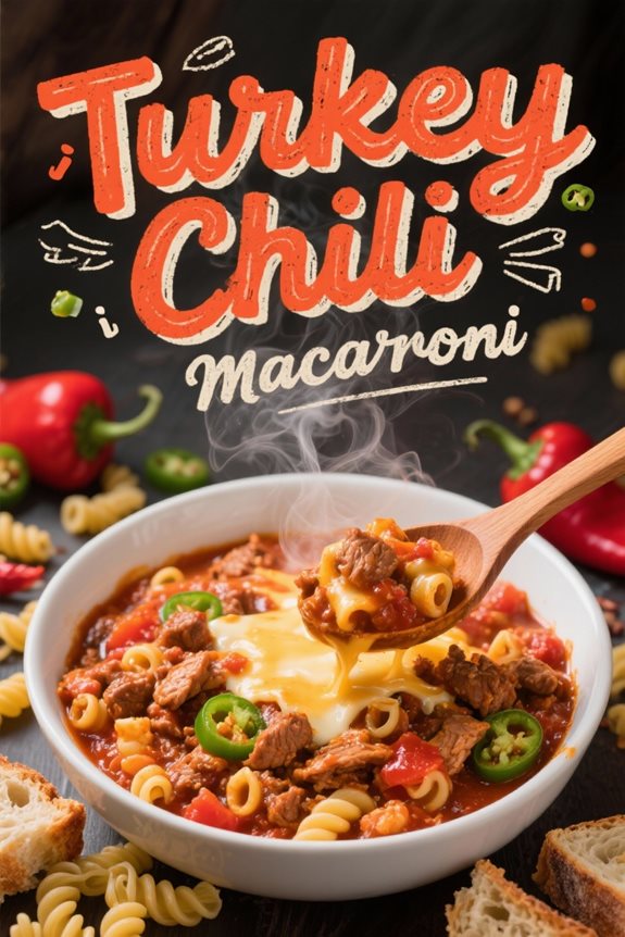 cozy turkey chili macaroni