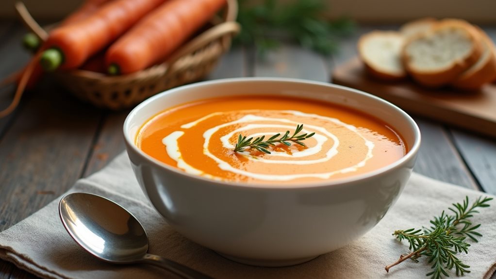 creamy carrot soup recipe