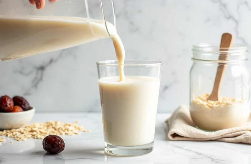 creamy dairy alternative beverage