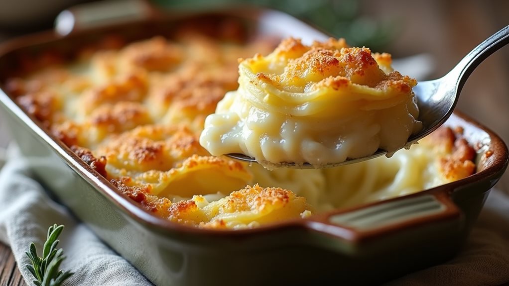 creamy layered potato dish