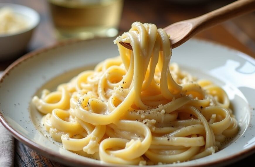 creamy pasta ribbon dish