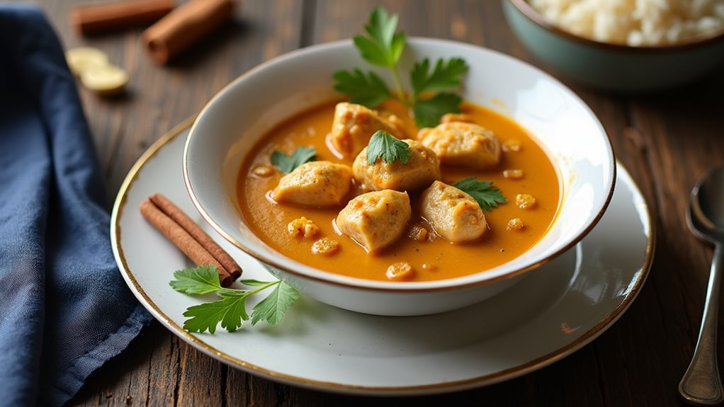 creamy spiced chicken curry