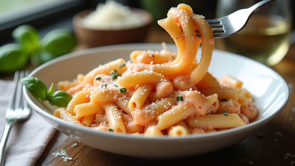 creamy vodka sauce pasta