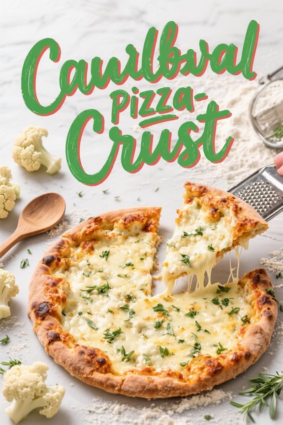 crisp cauliflower pizza crust