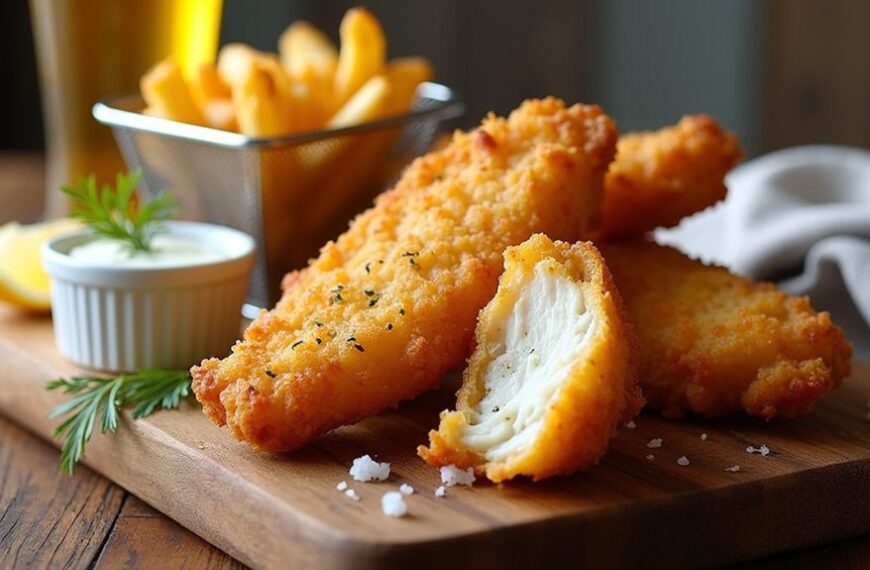 crispy battered fish fries