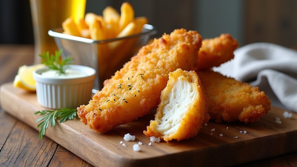 crispy battered fish fries