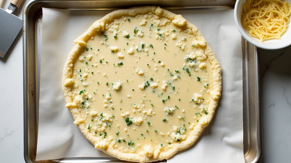 crispy cauliflower pizza crust