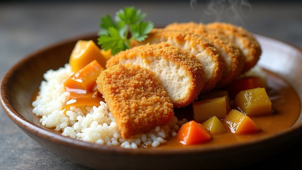 crispy chicken curry dish
