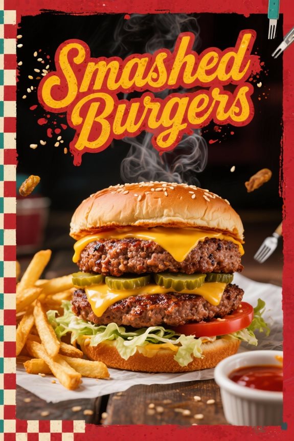 crispy irresistible smashed burgers