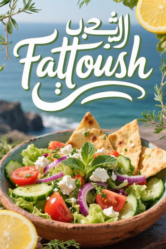 crispy mediterranean fattoush salad