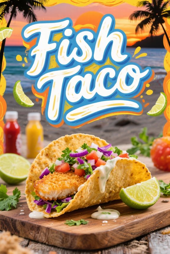 crispy seasoned fish tacos