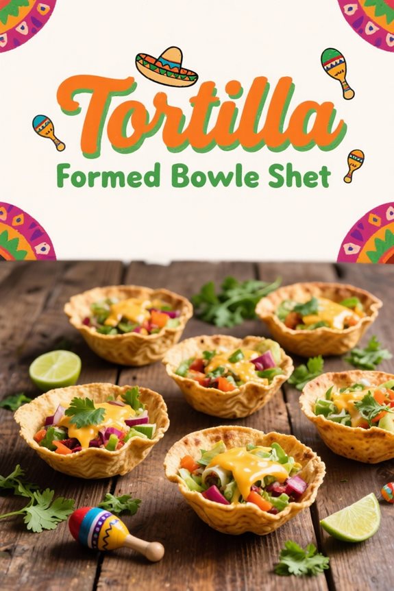 crispy tortilla salad bowls