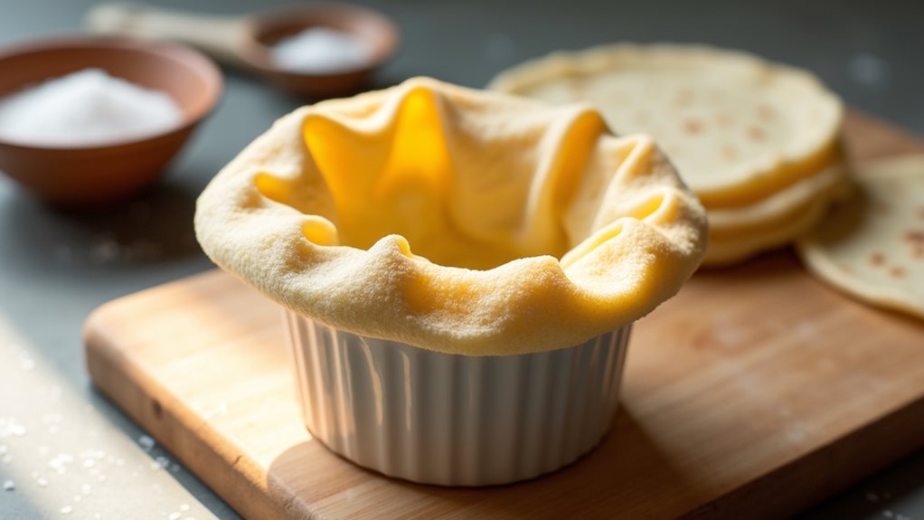 crunchy tortilla shell salad