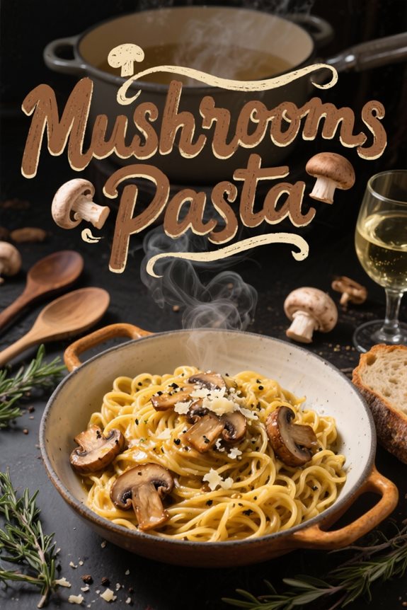 decadent mushroom pasta delight