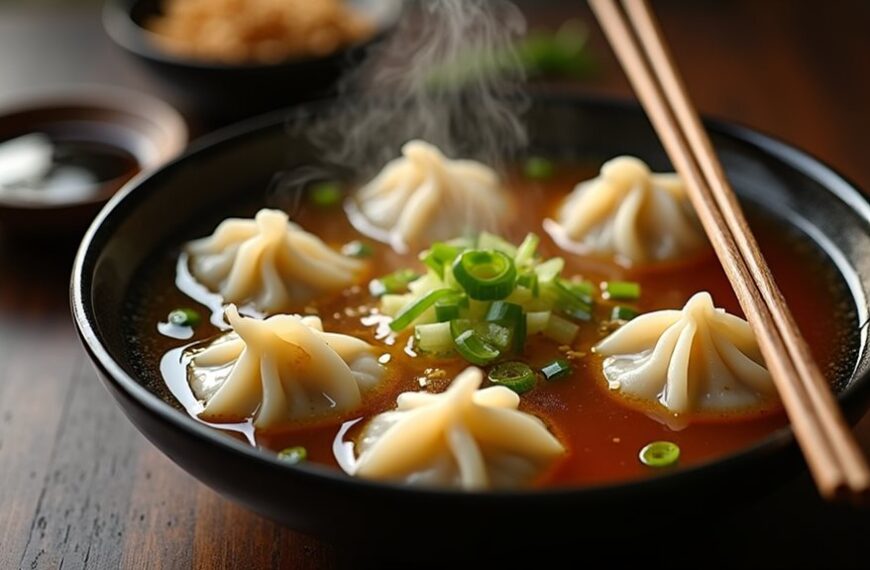 delicious asian noodle soup