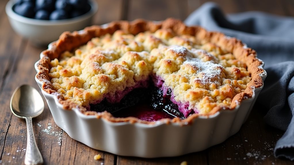 delicious blueberry dessert tart