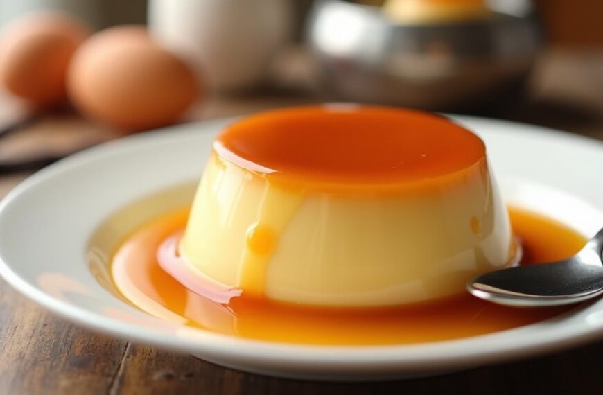 delicious caramel custard dessert