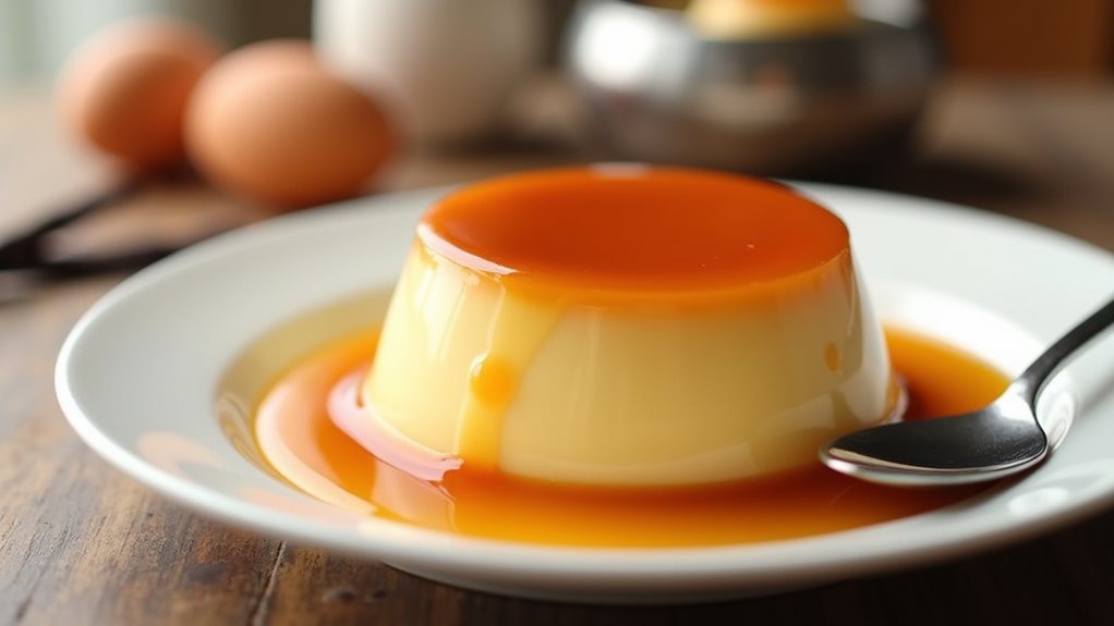 delicious caramel custard dessert