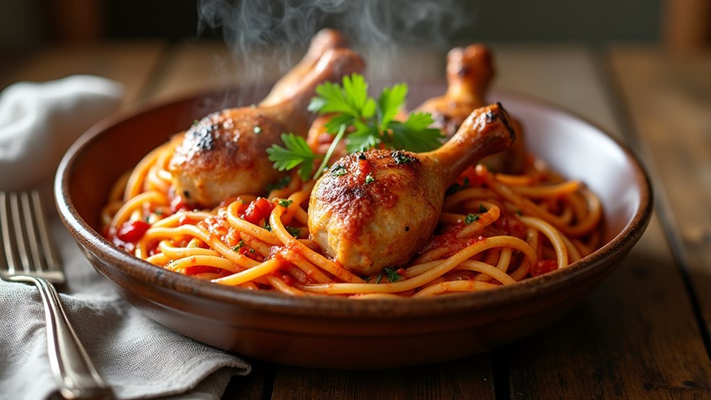 delicious chicken pasta dish