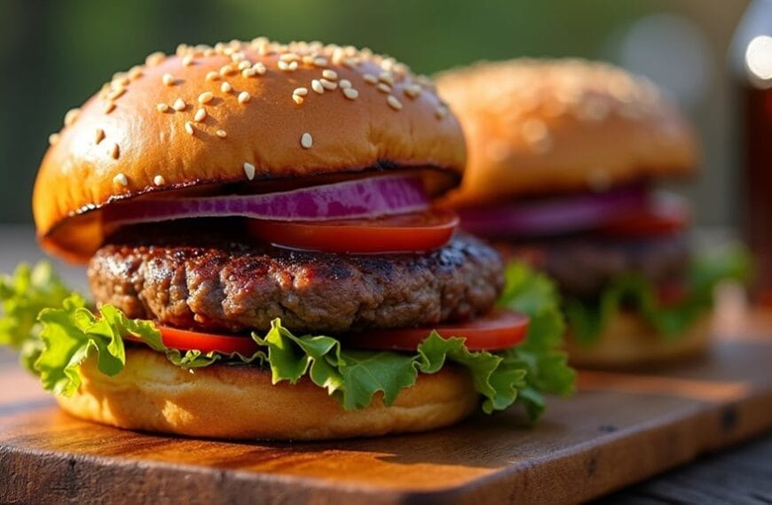 delicious grilled beef patties