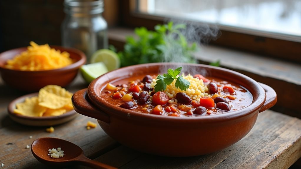 delicious hearty meatless chili