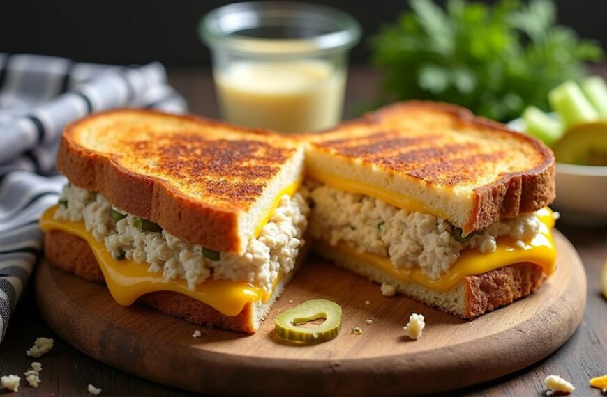 delicious tuna cheese sandwich