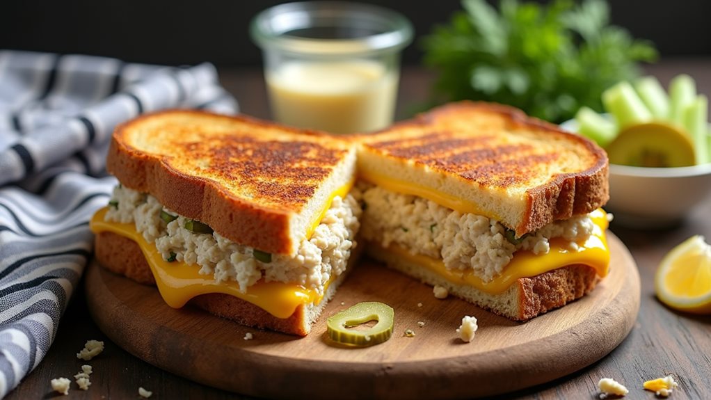 delicious tuna cheese sandwich