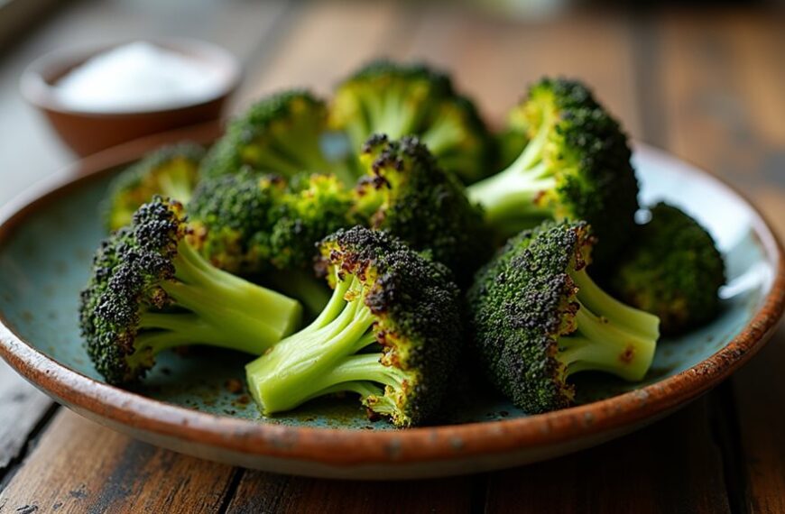 deliciously roasted green vegetable