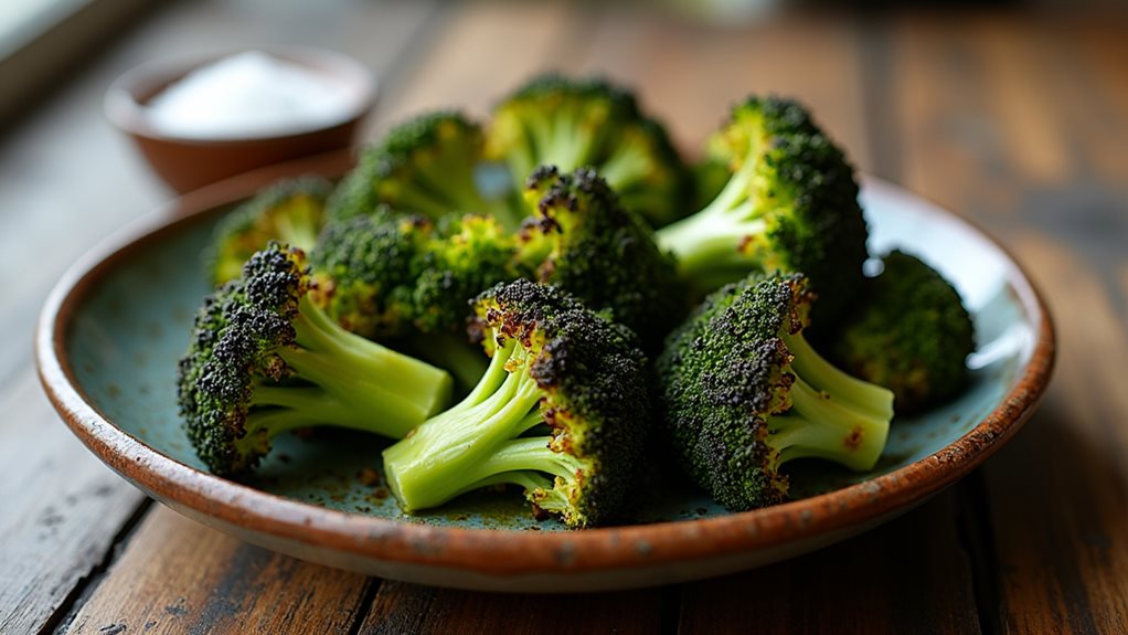 deliciously roasted green vegetable