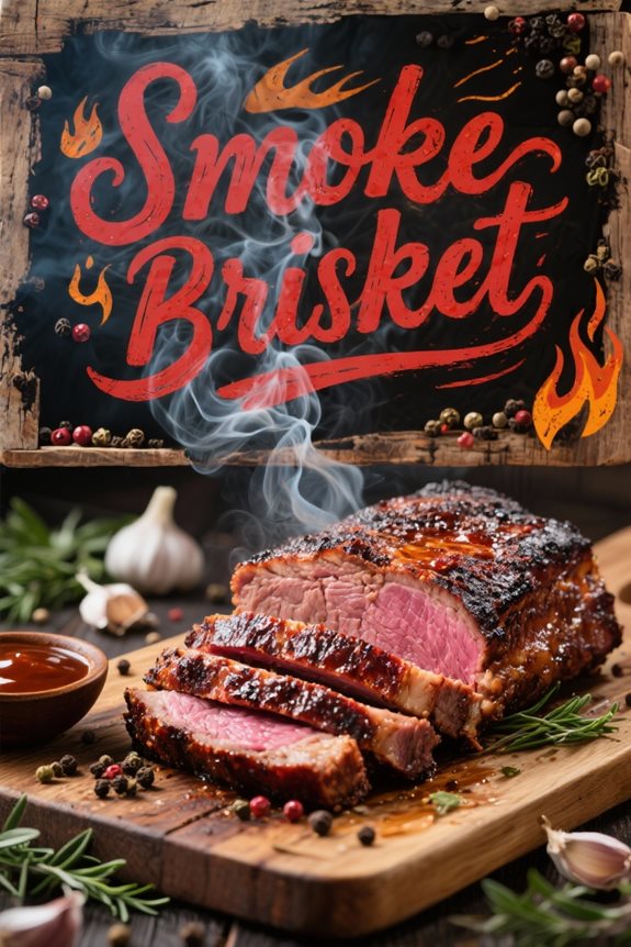deliciously tender smoked brisket
